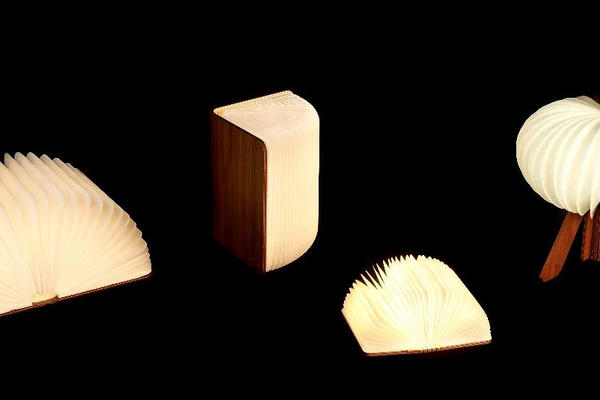 Lamps in the shape of books